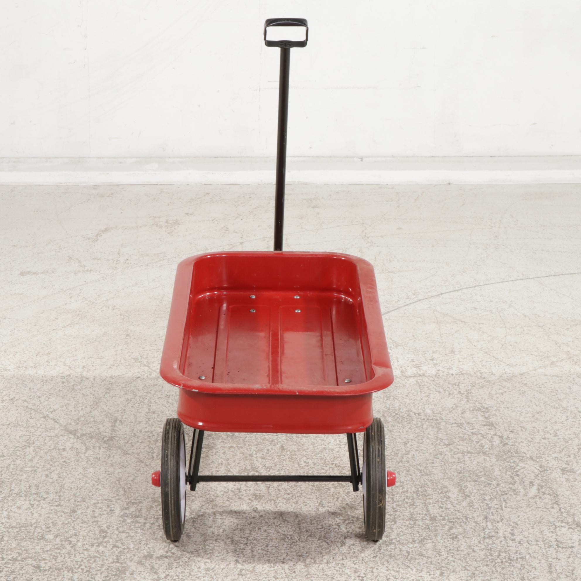 Contemporary Radio Flyer Model 18 RedPainted Steel Wagon EBTH
