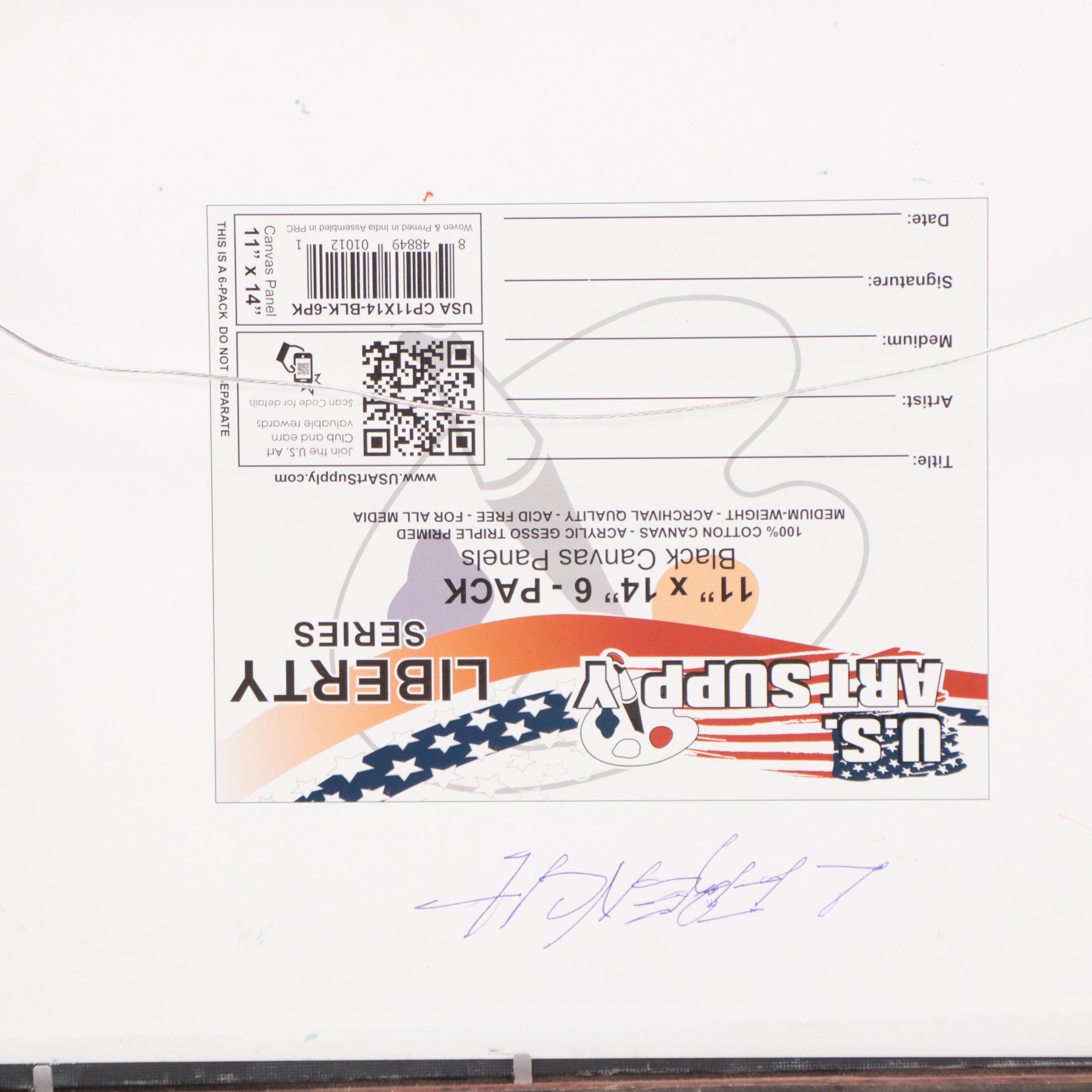 Lynne French Landscape Oil Painting of Pastoral Scene, 21st Century EBTH