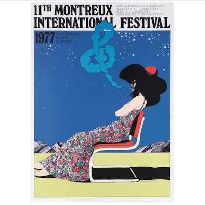 Halftone Poster After Milton Glaser "11th Montreux International Jazz Festival"