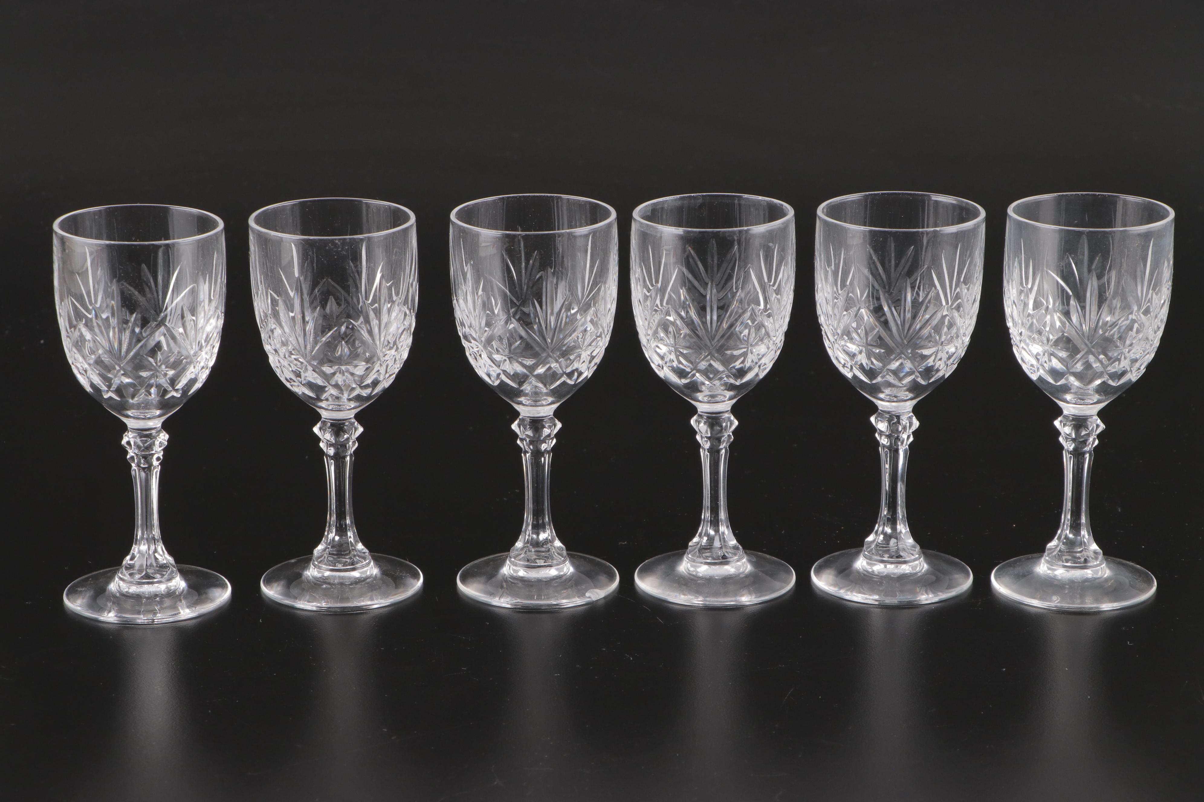 Cut Glass Wine Glasses EBTH