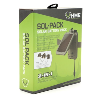 HME Sol-Pack 2-in-1 Solar Trail Camera Battery Pack