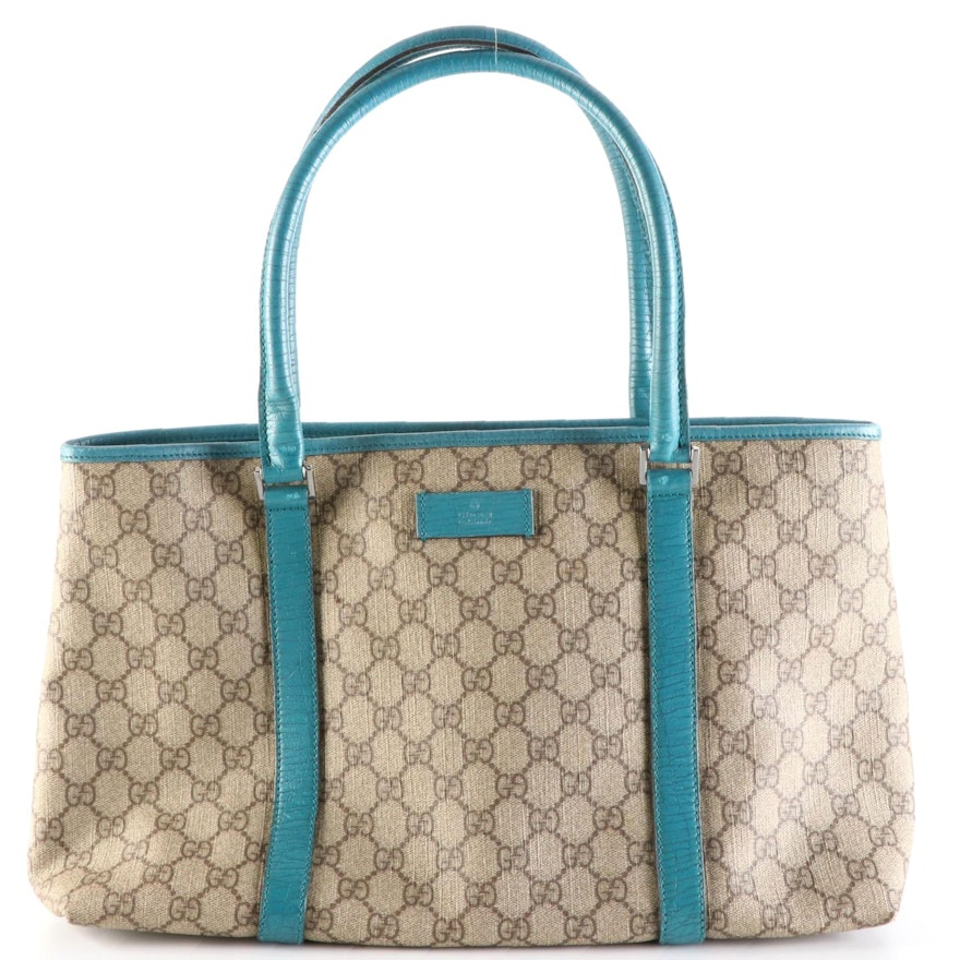 Gucci Joy Tote in Supreme Canvas and Leather