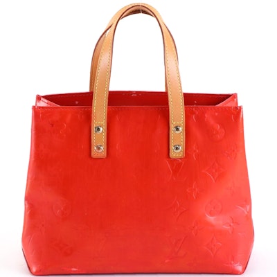 Louis Vuitton Reade PM Bag in Monogram Vernis and Vachetta Leather