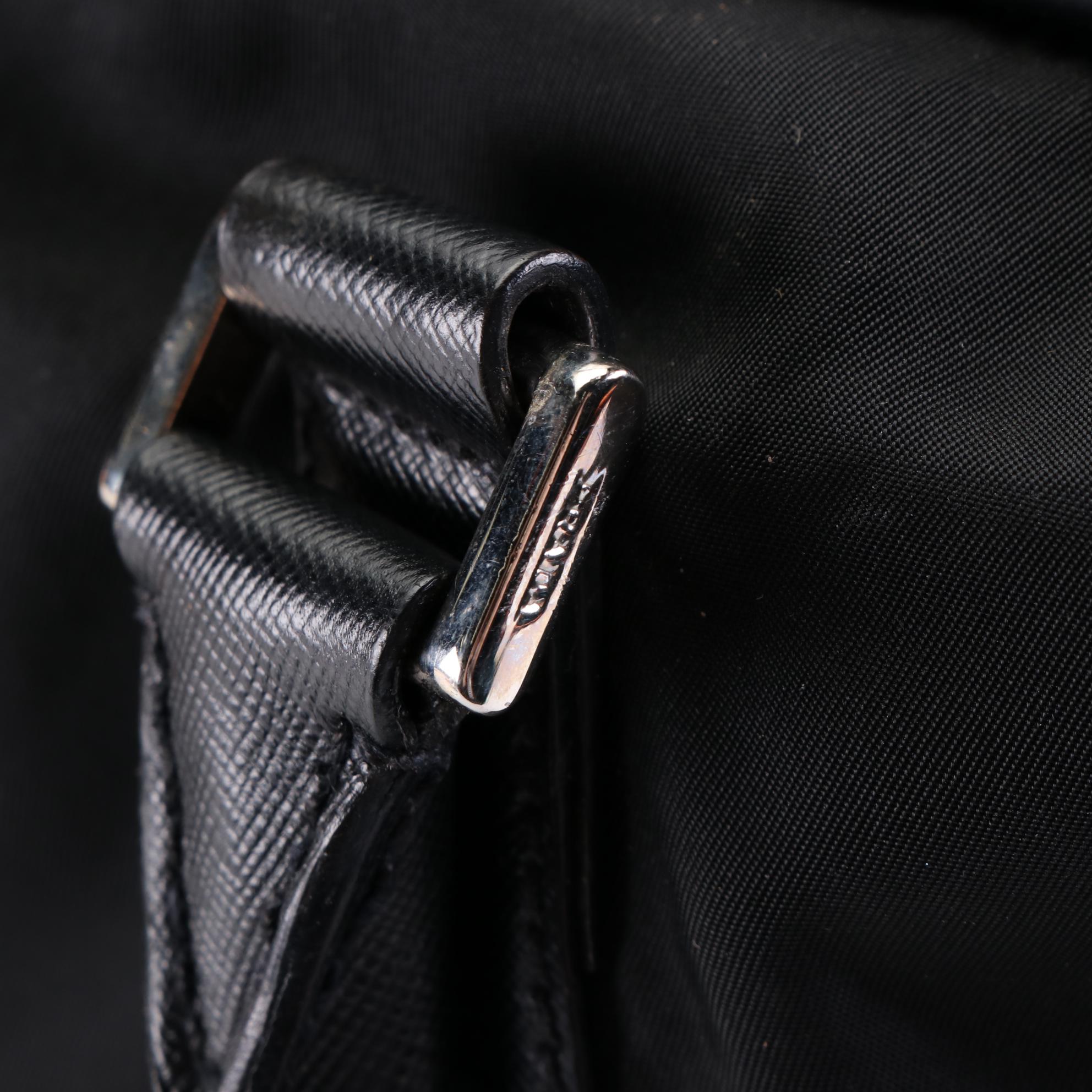 Prada Locking Duffle Bag in Nylon with Saffiano Leather Trim EBTH