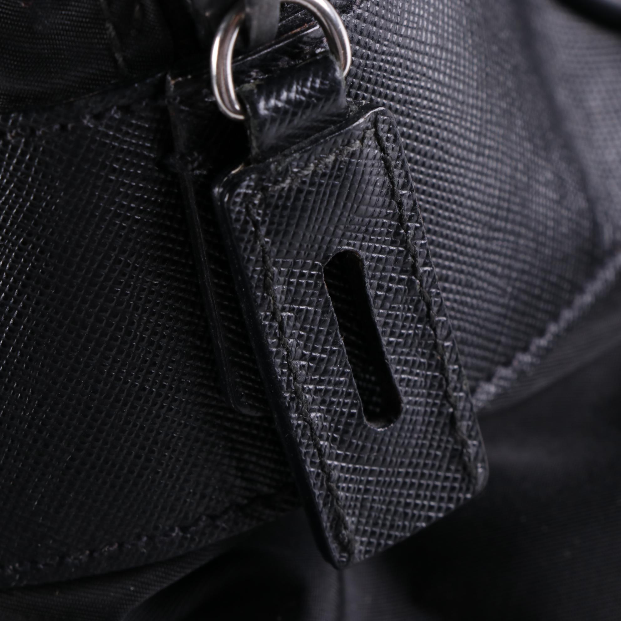 Prada Locking Duffle Bag in Nylon with Saffiano Leather Trim EBTH