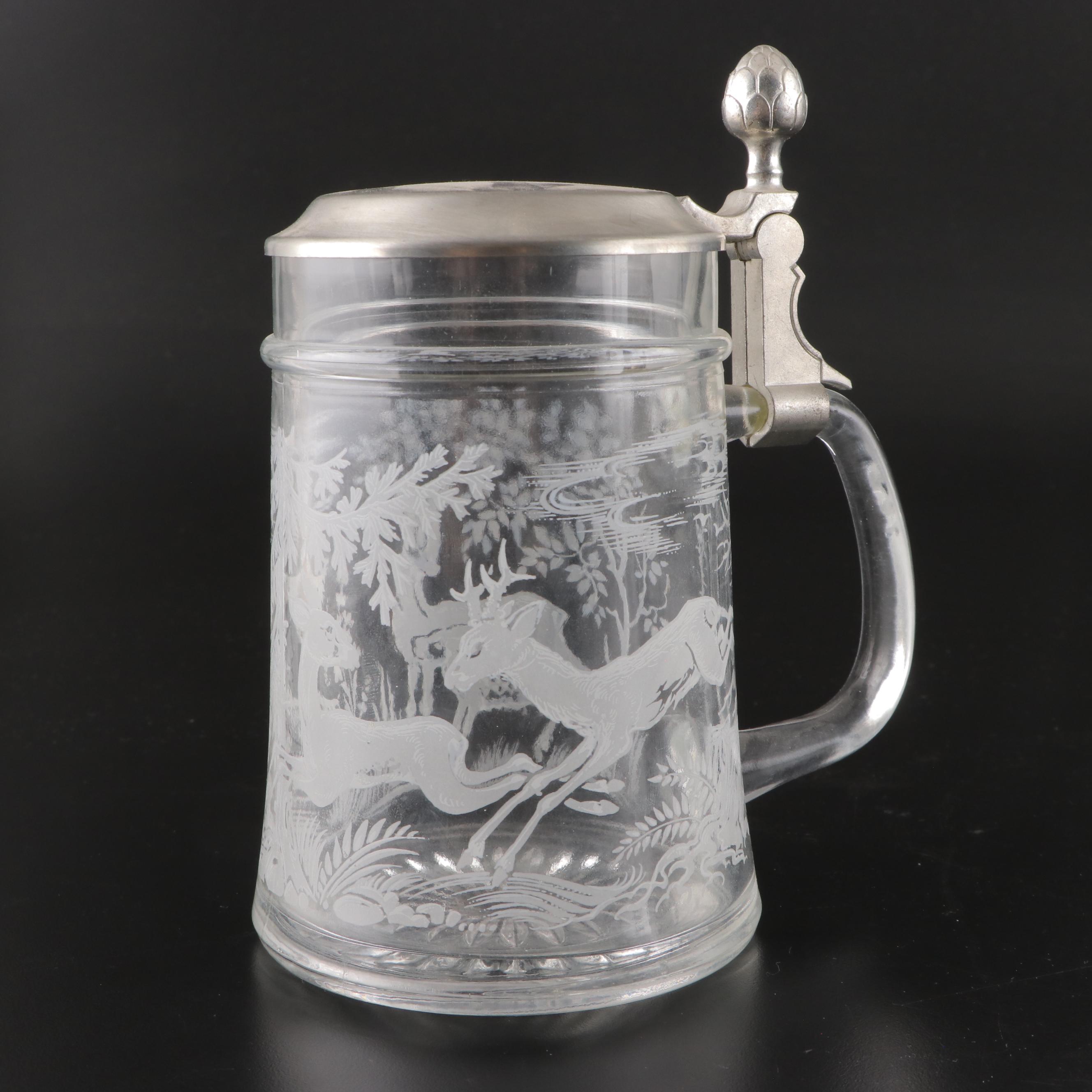 Dr. Merkle Atelier Porcelain with, Thewalt AltGrenzau and Other Steins