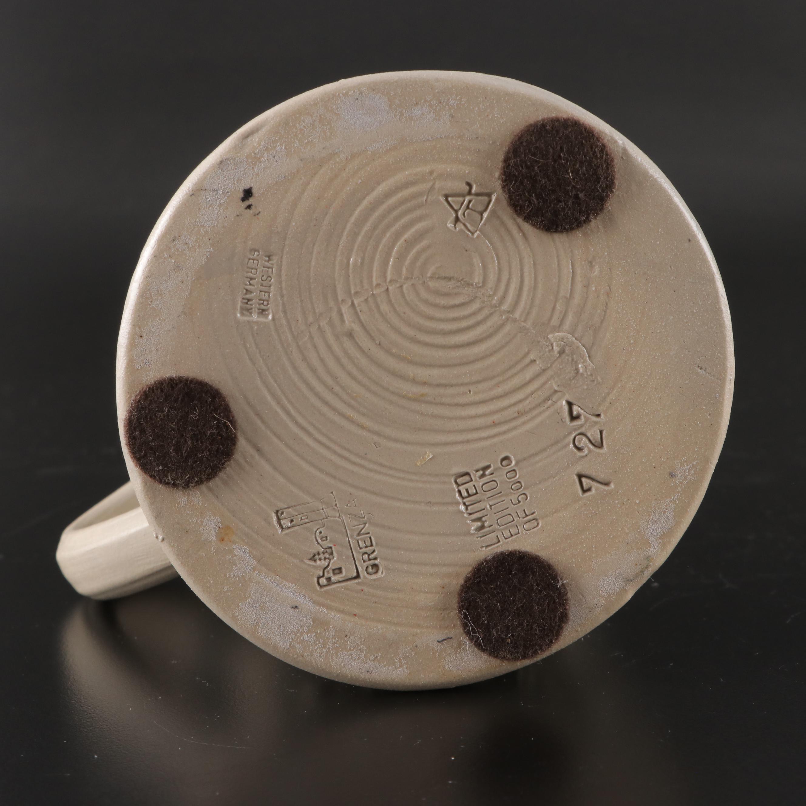 Dr. Merkle Atelier Porcelain with, Thewalt AltGrenzau and Other Steins