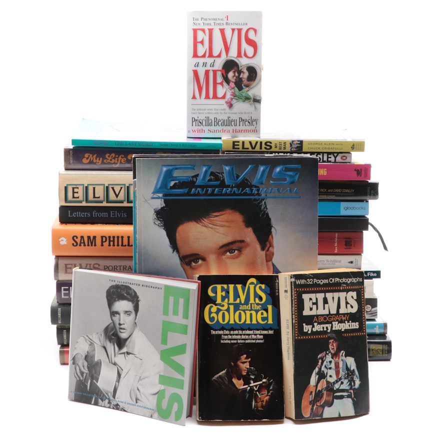 First Edition "Elvis: Portrait of a Friend" by Marty Lacker and More Elvis Books