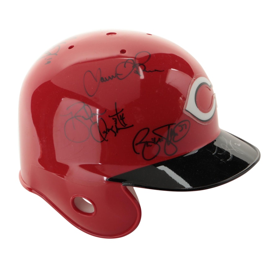 2006 Cincinnati Reds Signed Mini Helmet with López, Claussen and More