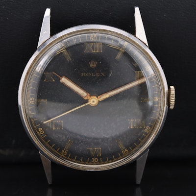 1934 - 38 Rolex Roman Dial Wristwatch