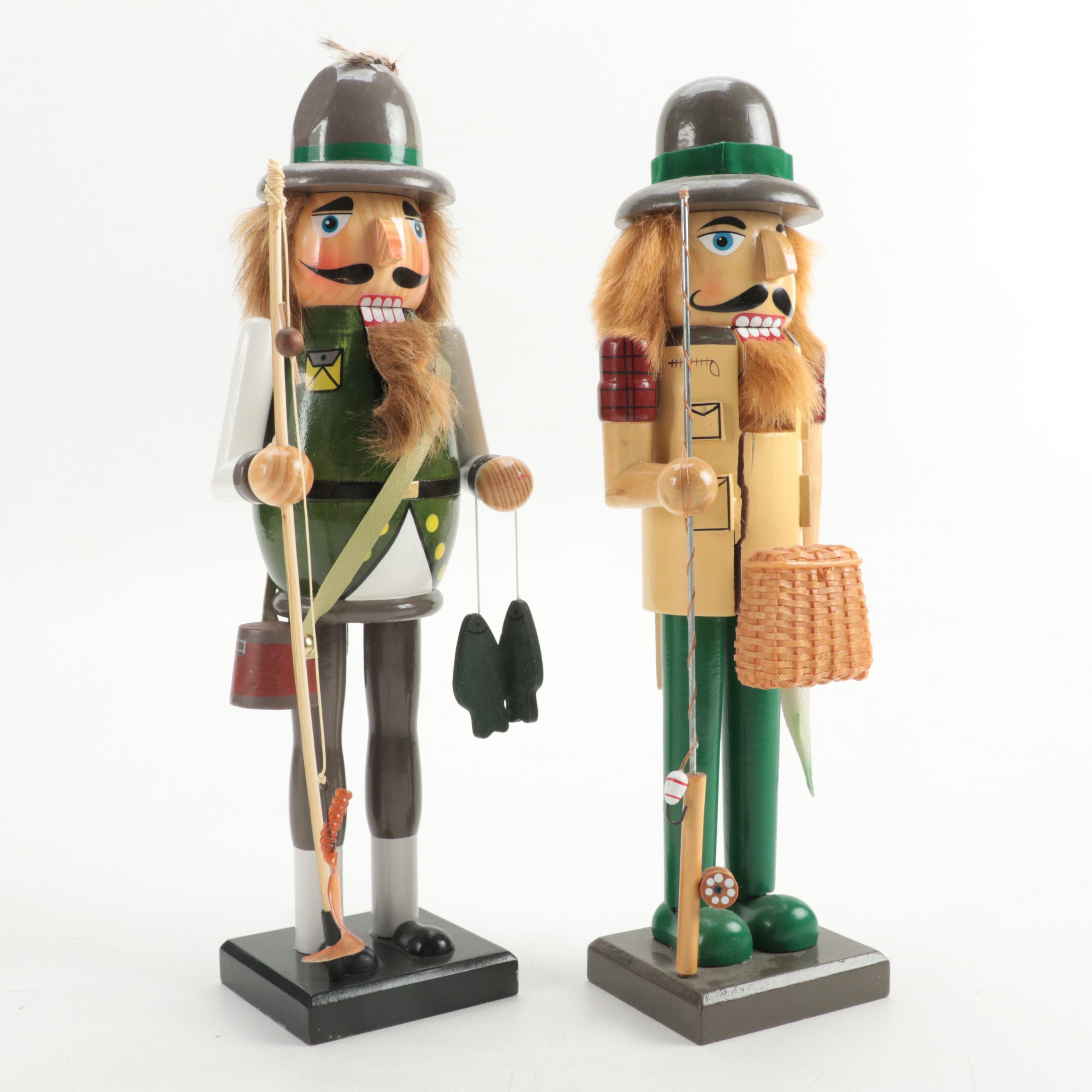 Black Forest Fisherman Nutcrackers EBTH