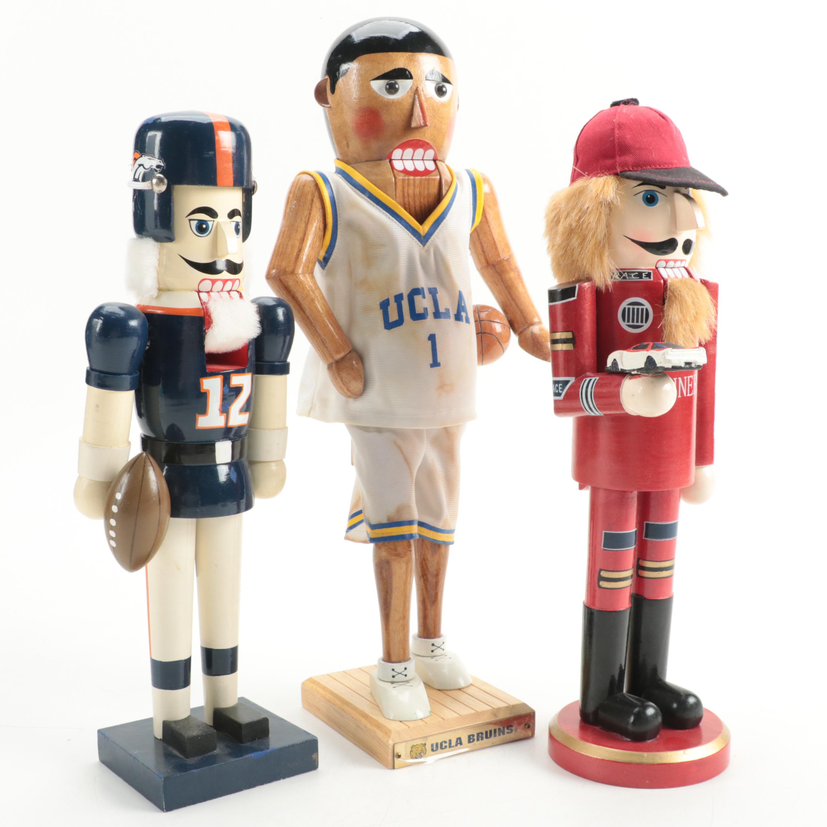 Sterling & Camille UCLA Bruins and Other Wooden Nutcrackers EBTH