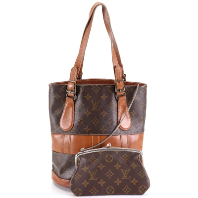 The French Company for Louis Vuitton Bucket Bag in Monogram Canvas with Pouch