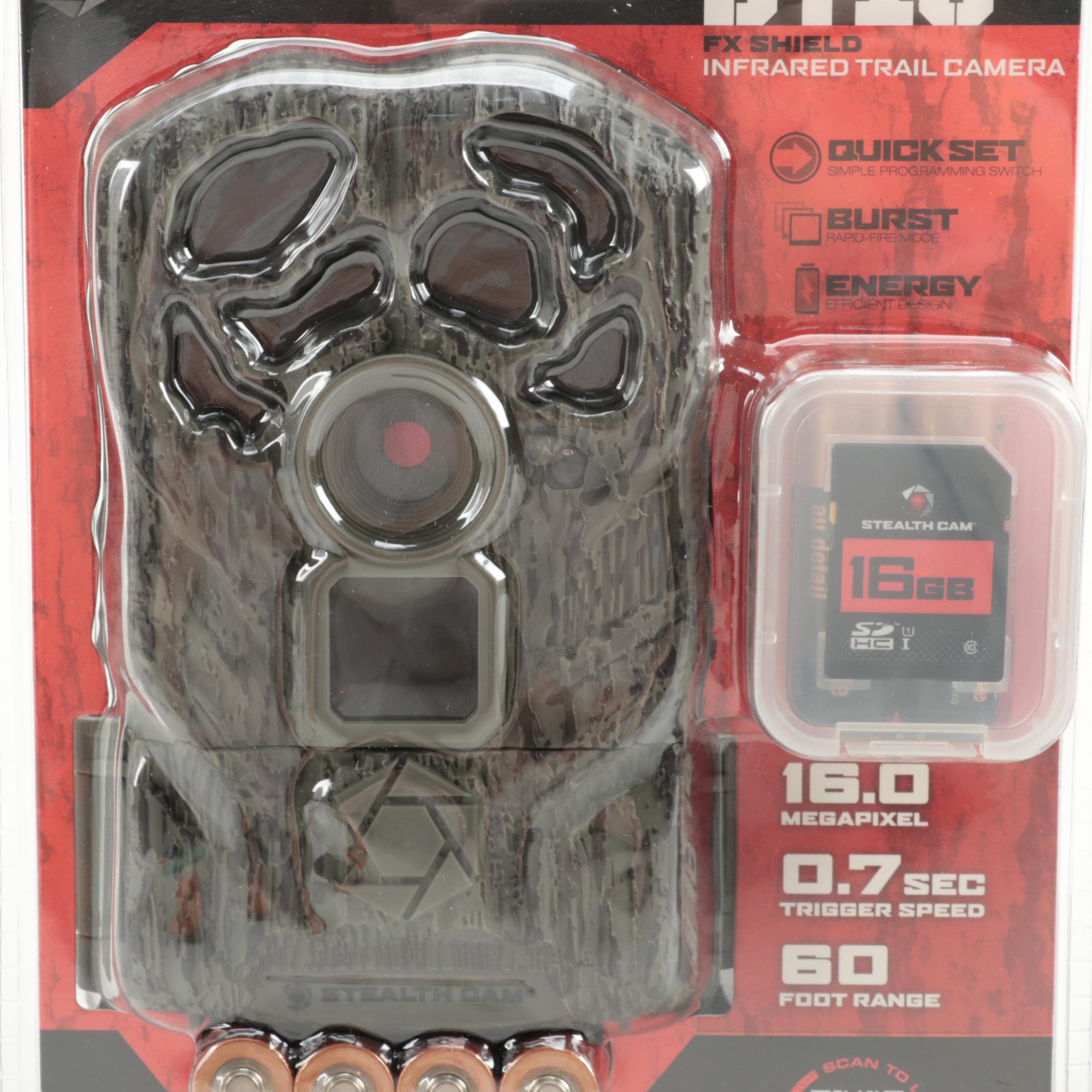 Stealth Cam BT16 Infrared Trail Cameras with Muddy SD/Micro SD Card