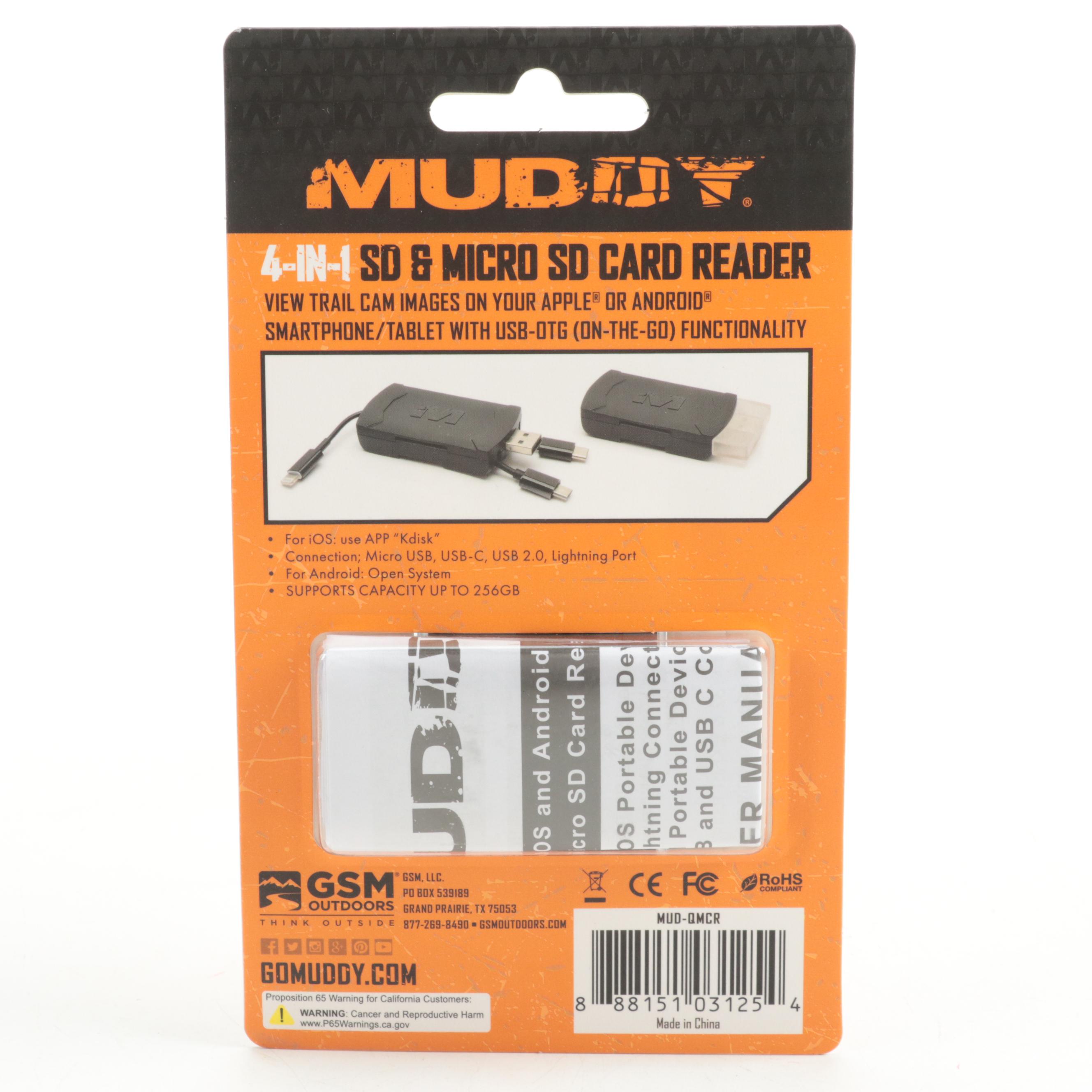 Stealth Cam BT16 Infrared Trail Cameras with Muddy SD/Micro SD Card