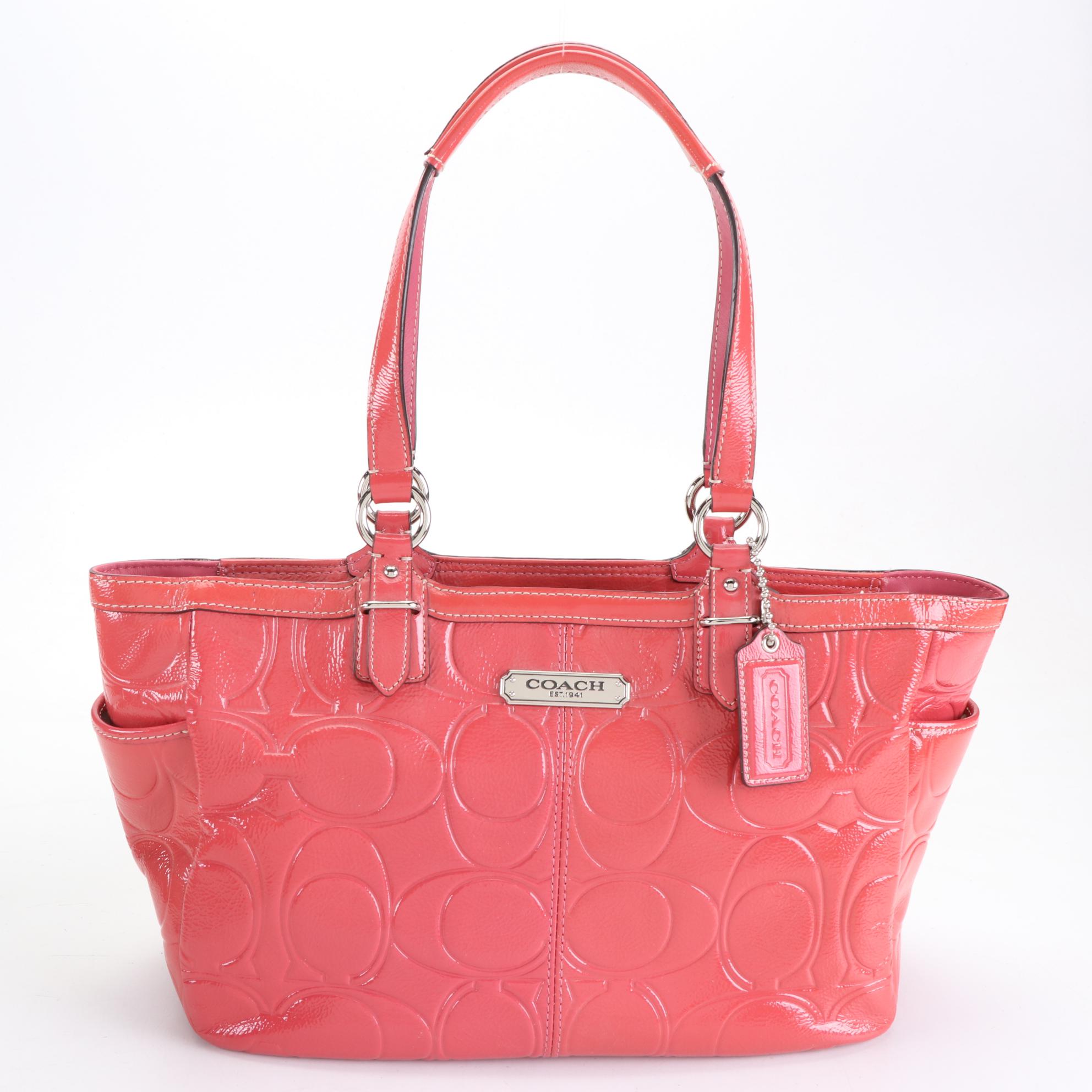 Coach Tote Bags in Signature Patent Leather and Leather EBTH