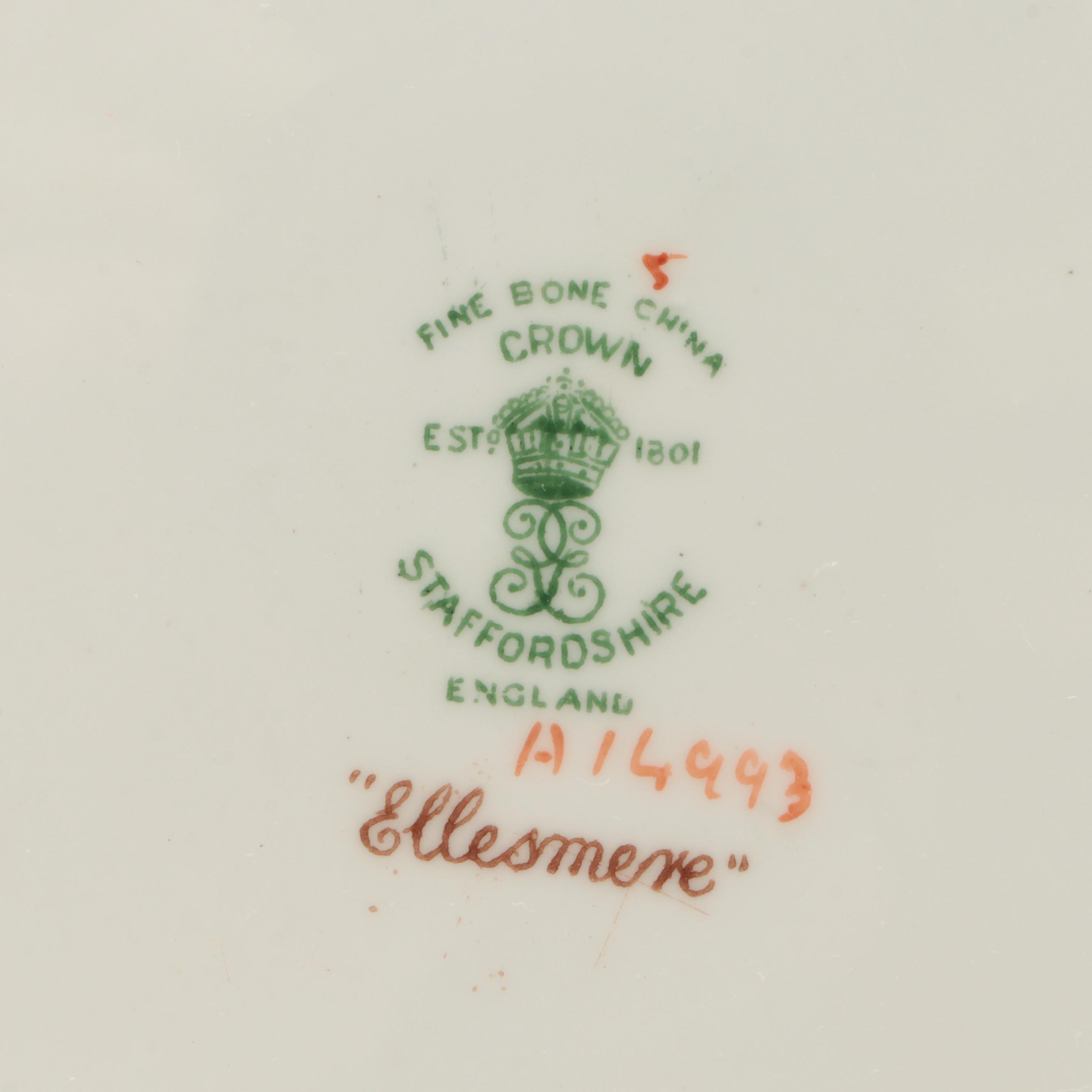 Crown Staffordshire "Ellesmere Pink" Bone China Dinnerware, 19771979