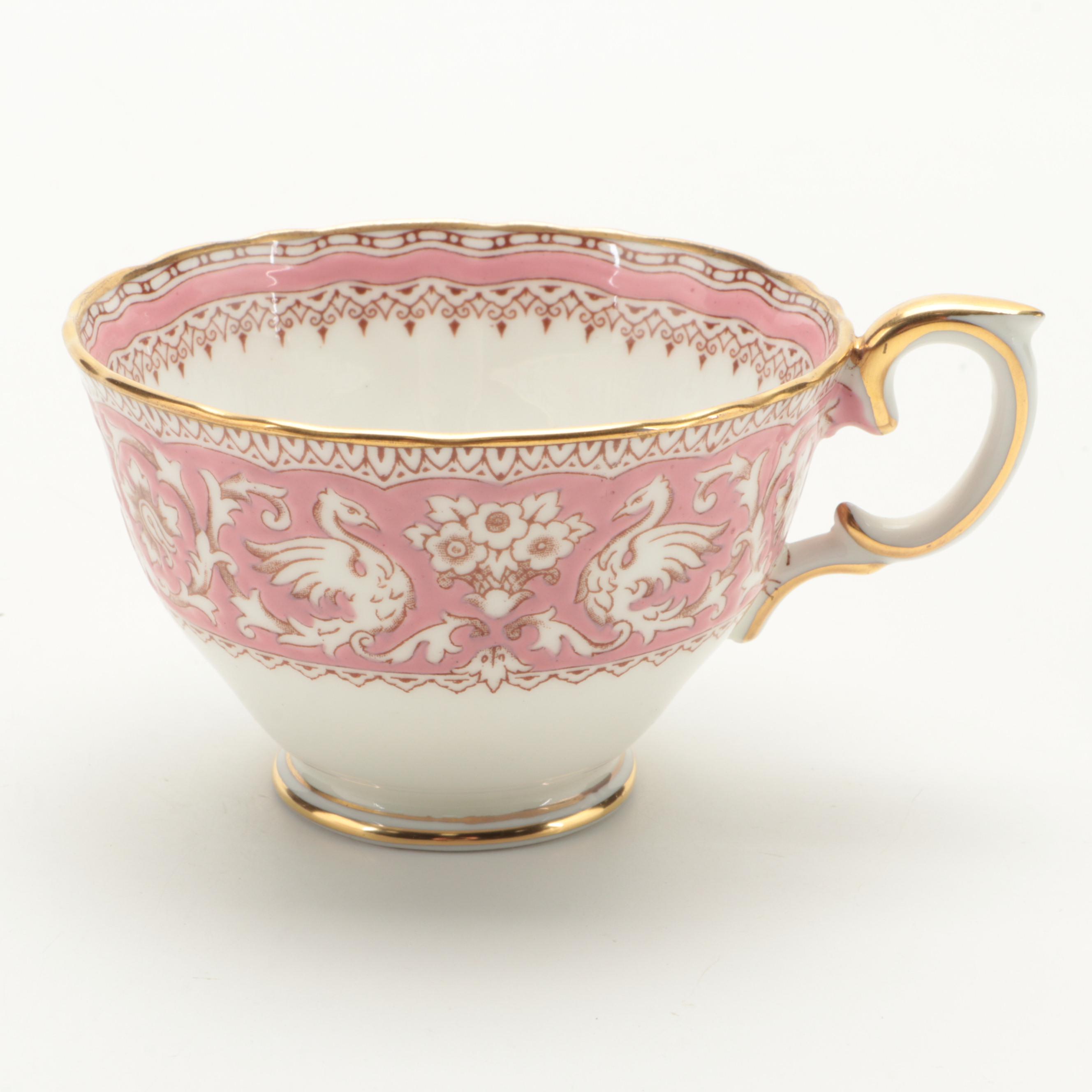 Crown Staffordshire "Ellesmere Pink" Bone China Dinnerware, 19771979