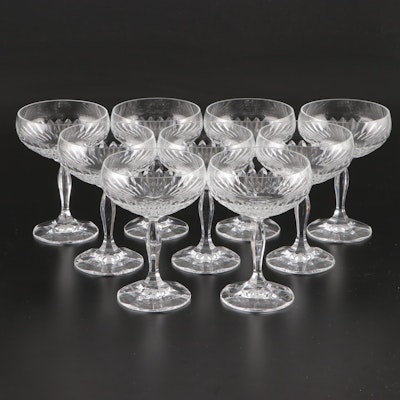 Cut Crystal Champagne Coupes