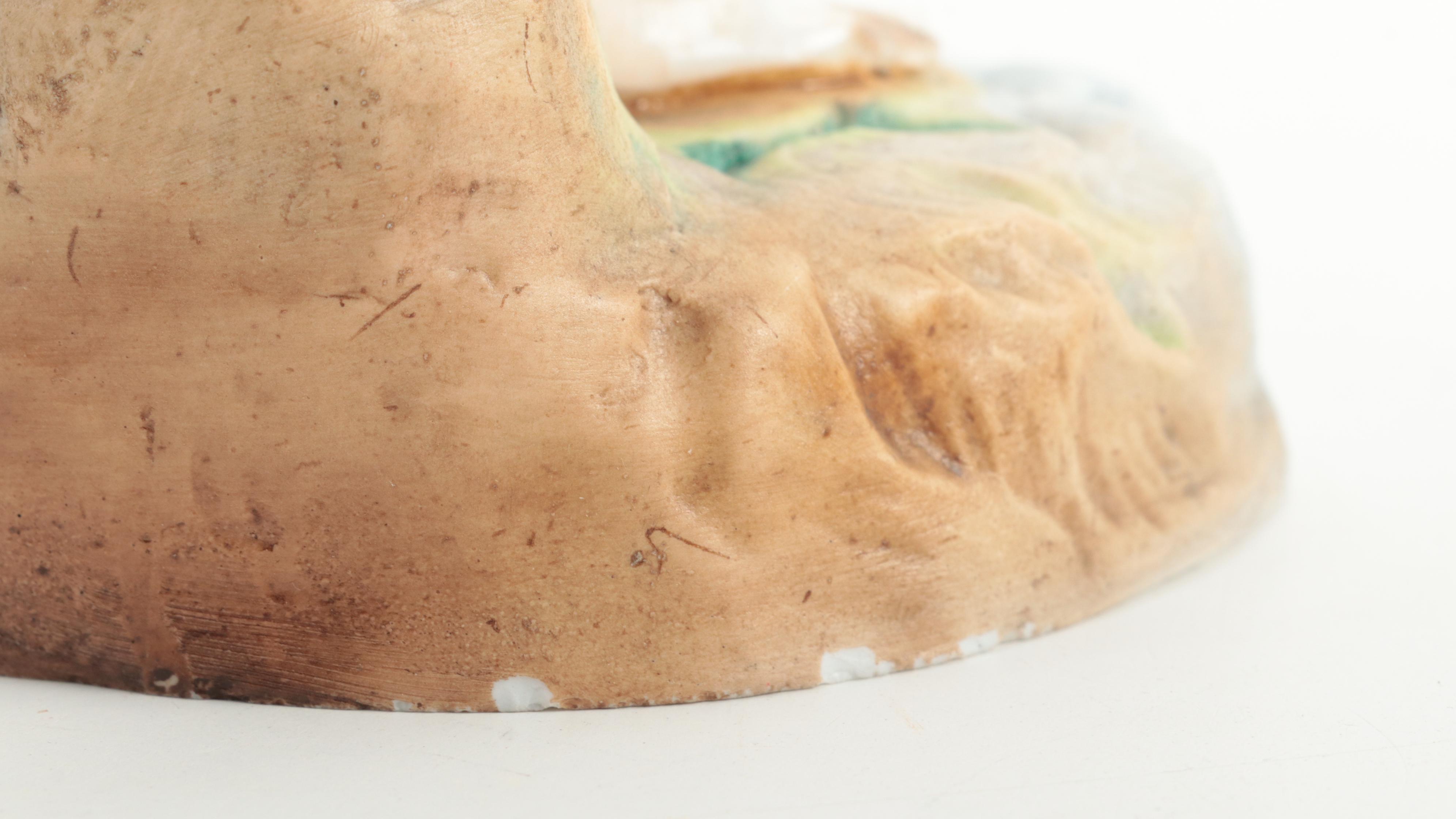 Late Victorian Painted Bisque Female Swimmer Figurine EBTH