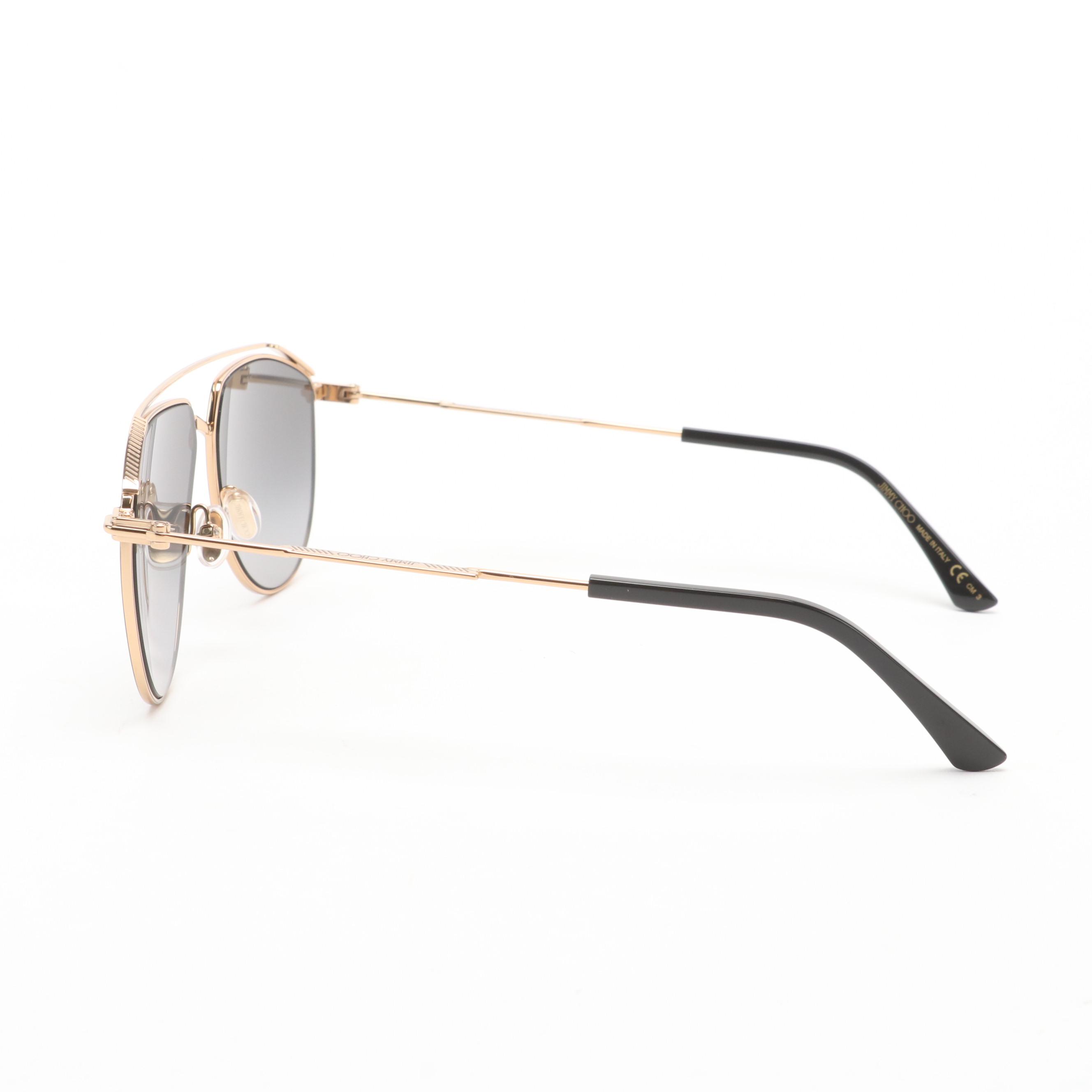 Jimmy Choo Lex/S Aviator Sunglasses with Case EBTH