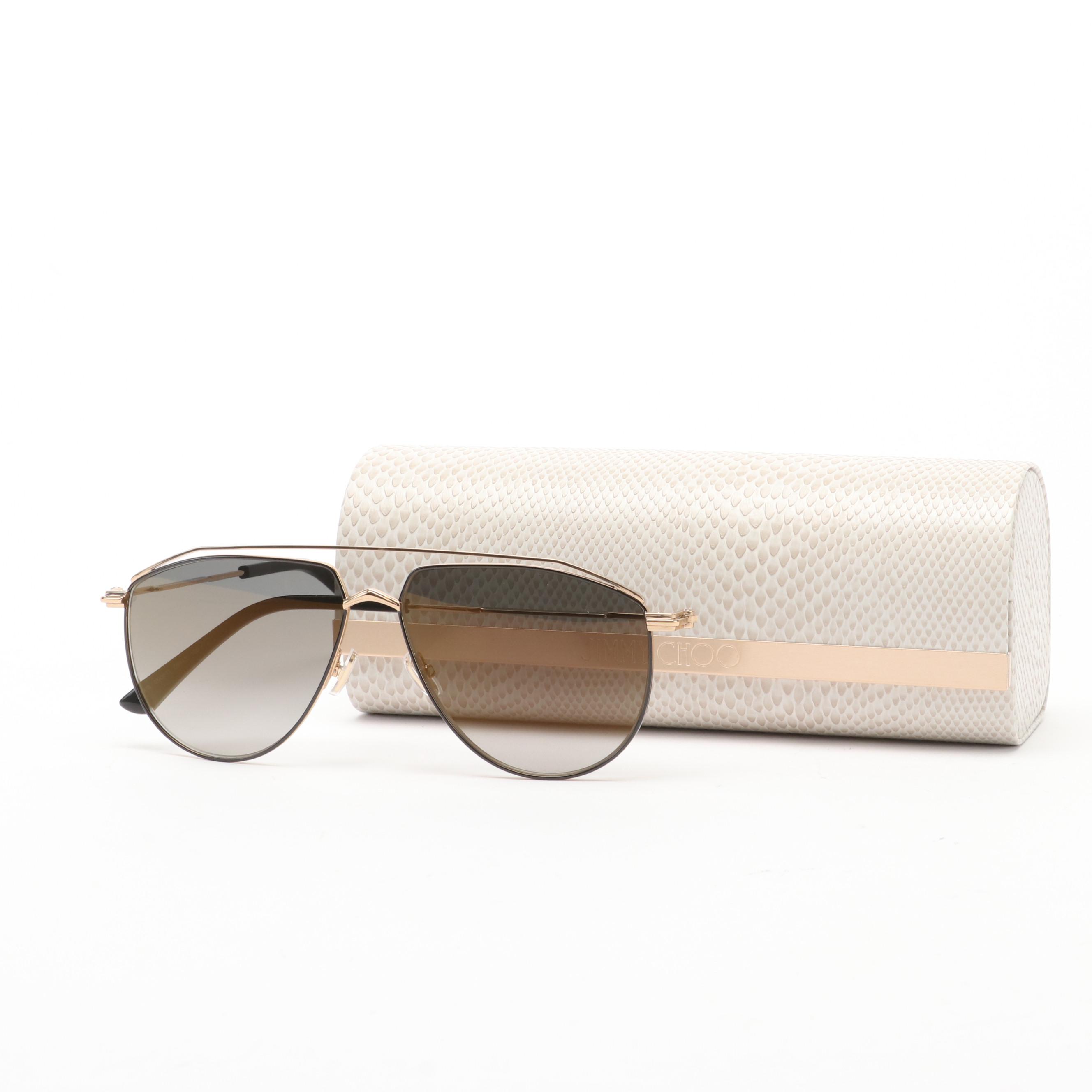 Jimmy Choo Lex/S Aviator Sunglasses with Case EBTH