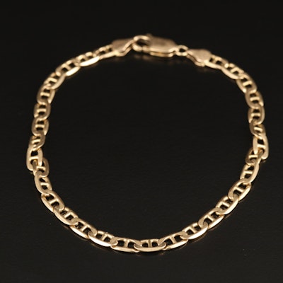 Italian 14K Mariner Chain Bracelet