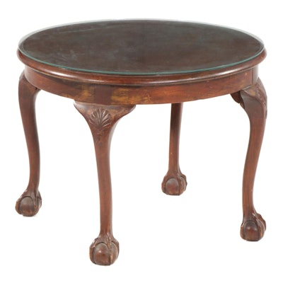 Chippendale Style Mahogany-Stained Coffee Table, Early to Mid 20th Century