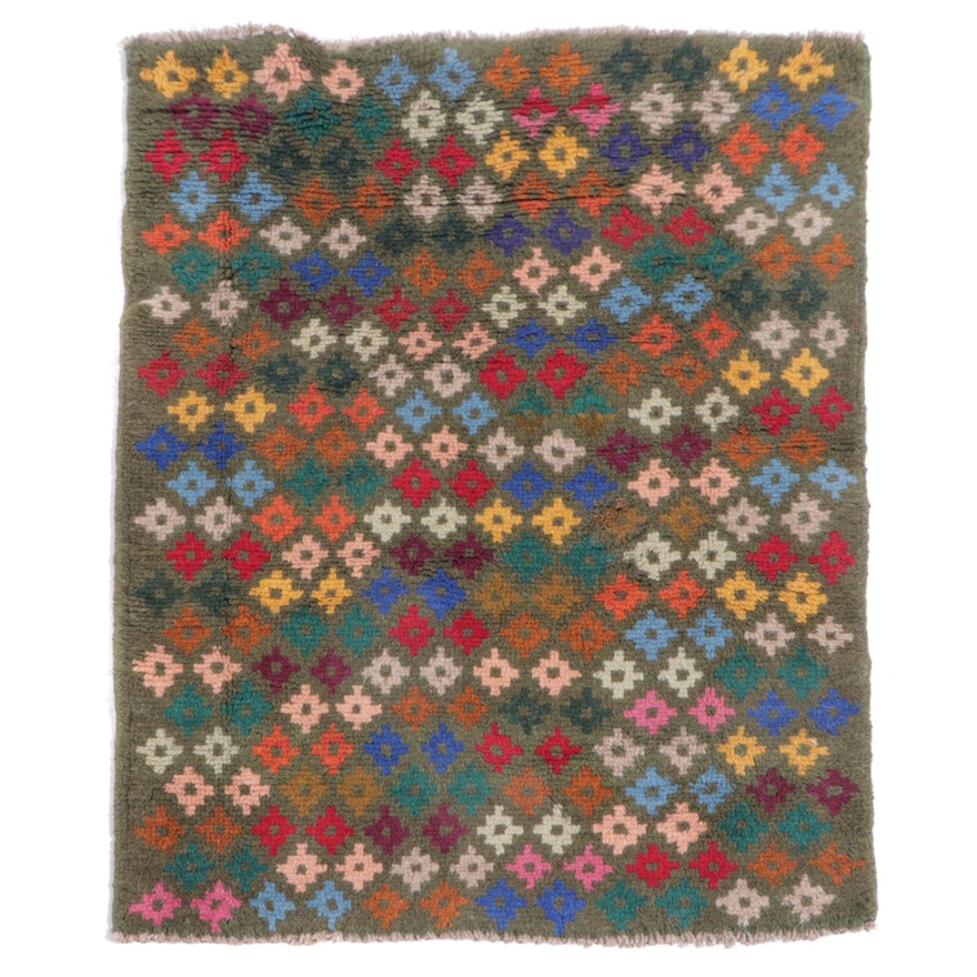 2' x 2'11 Hand-Knotted Persian Gabbeh Accent Rug