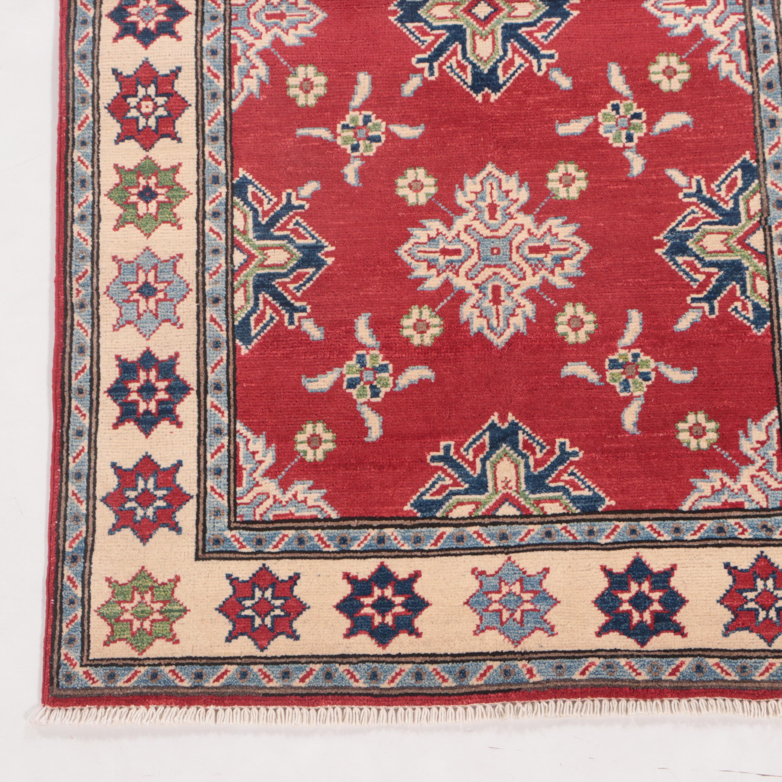 3'3 x 5' HandKnotted Afghan Kazak Area Rug EBTH