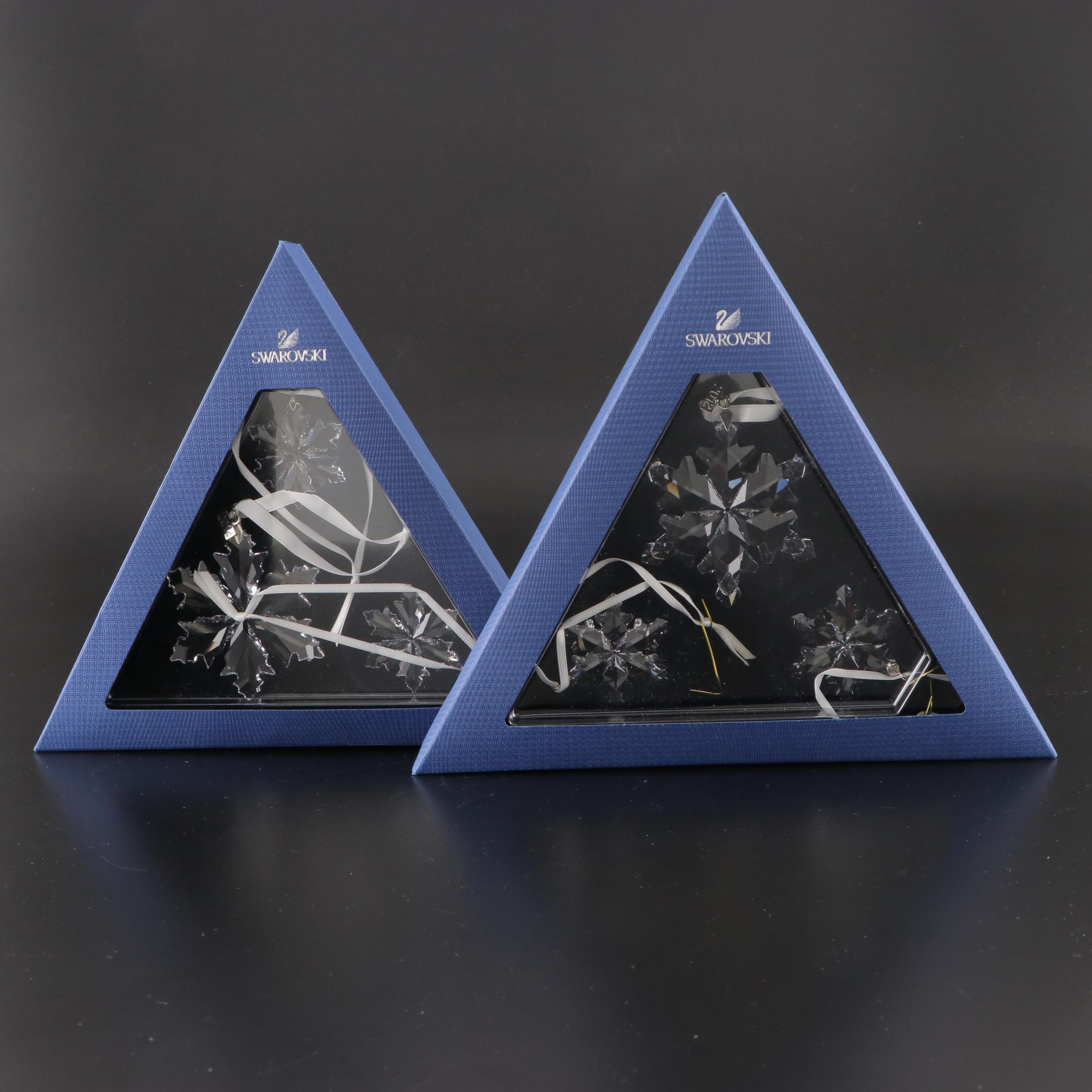Swarovski Crystal Christmas Snowflakes Ornament Sets EBTH