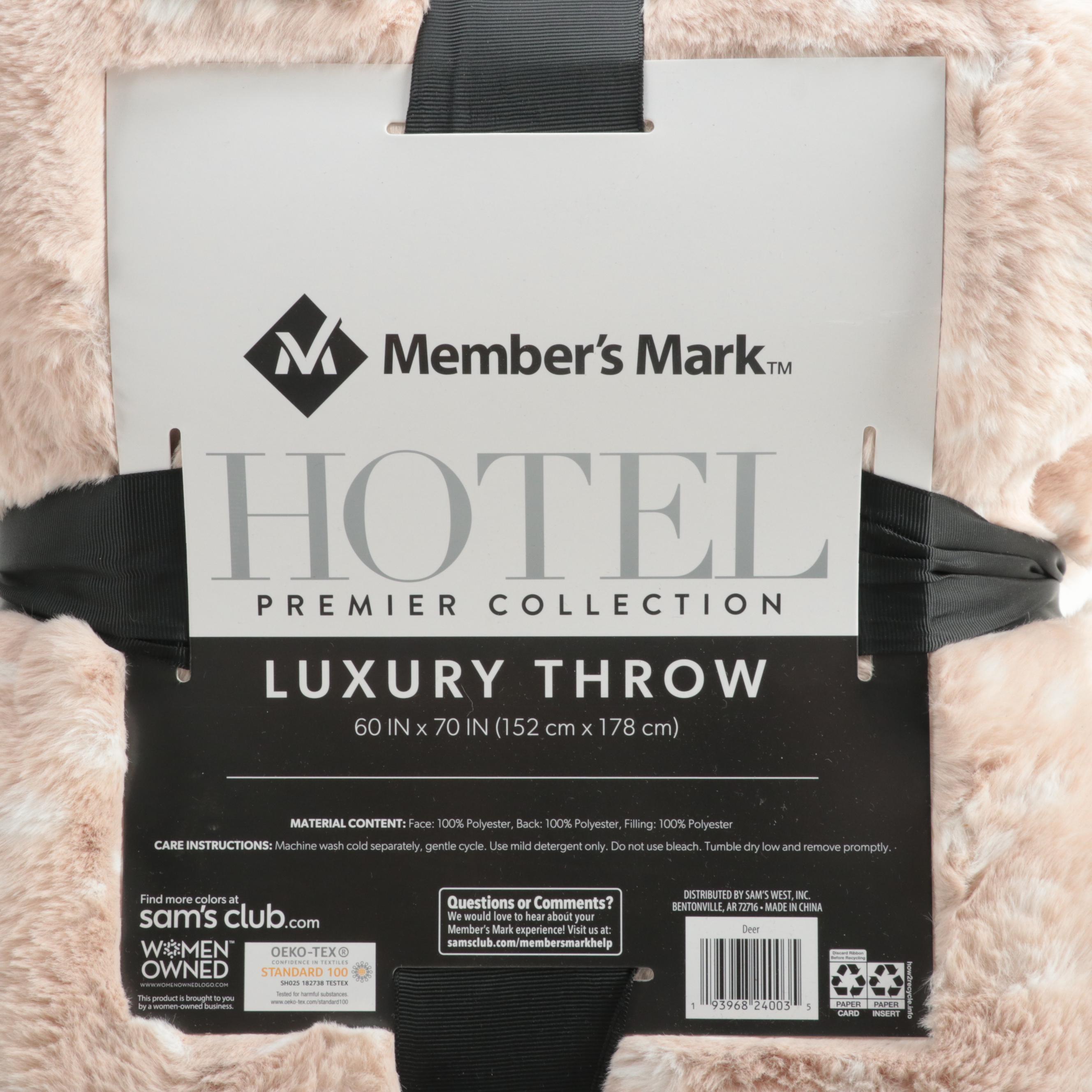 Member's Mark Hotel Premier Collection Luxury Throw in Deer EBTH