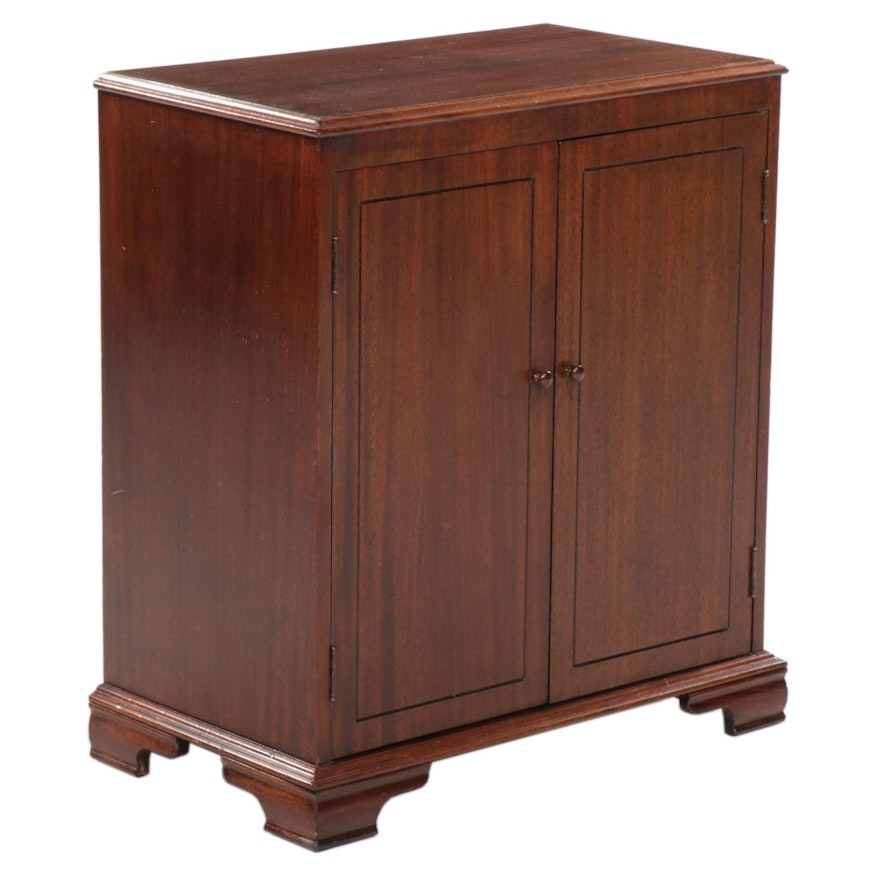 George III Style Mahogany Side Cabinet, Mid to Late 20th Century