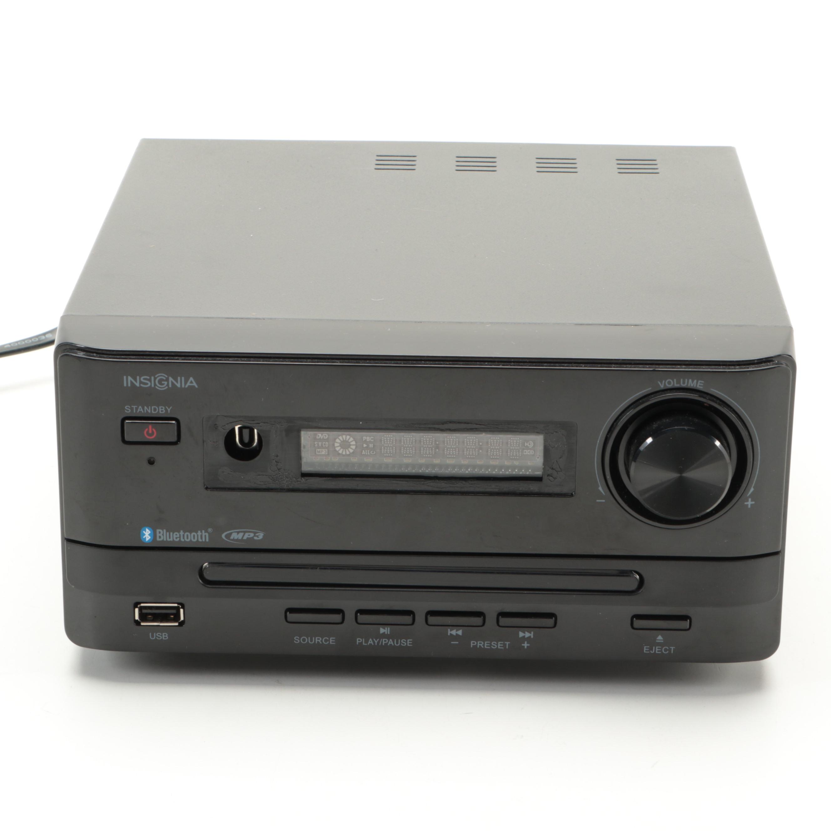 Insignia Model NSSH513 50W Bluetooth CD Compact Shelf System EBTH