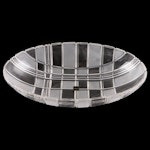 Mikasa "Stratton" Clear and Frosted Oval Centerpiece Bowl