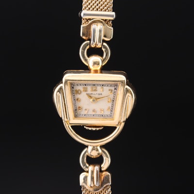 1930s Hamilton 14K Ladies Diver's Wristwatch
