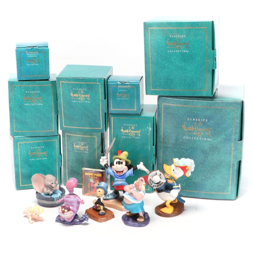 Walt Disney Classic Collection Ceramic Figurines Including "Admiral Duck"