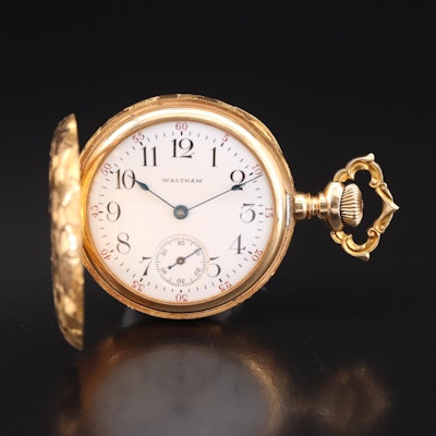 1903 Waltham 14K Hunter Case Pocket Watch