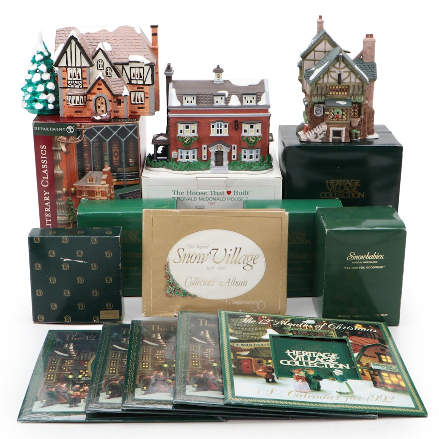 Department 56  Dickens' Village Series Buildings and Snowglobes
