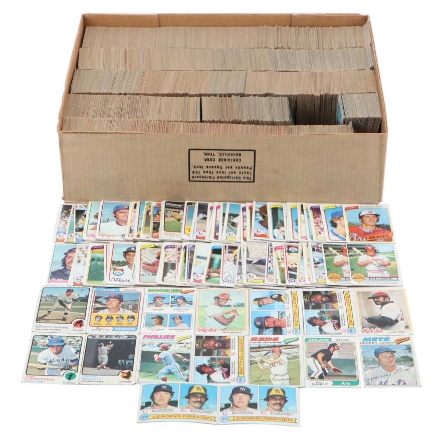 Topps Baseball Cards Including Seaver, Schmidt, Dawson and More, 1970s–1980s