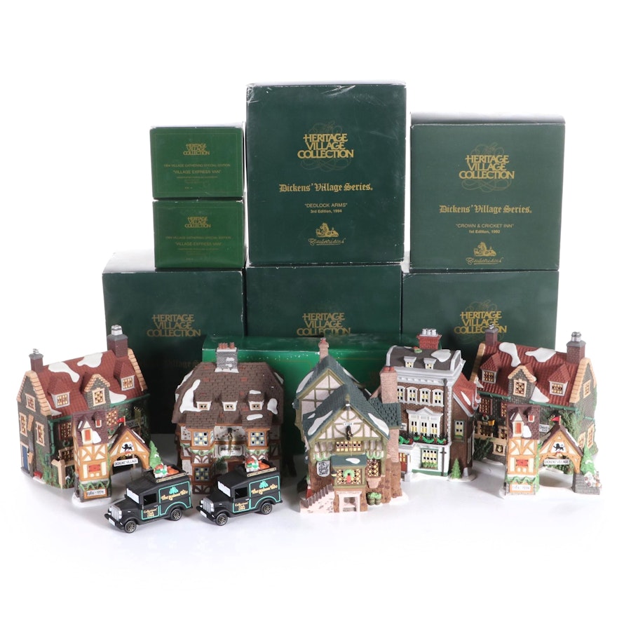 Dept. 56 Dickens' Village Porcelain Buildings and Accessories