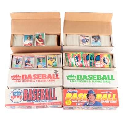 Fleer Baseball Cards Partial Sets with Schmidt, Brett, Rose, More, 1980s–1990s