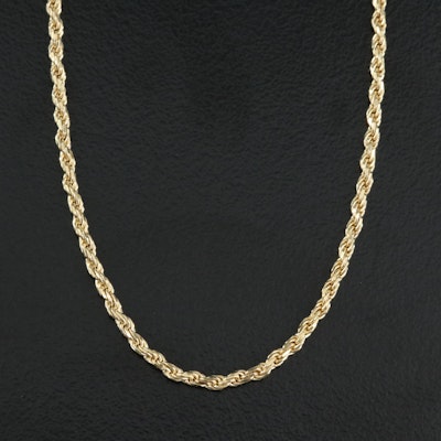 Italian Sterling Rope Chain
