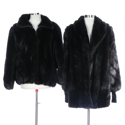 Olympia and Monterey Mills Faux Fur Synthetic Pile Coats
