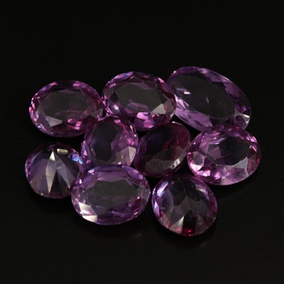Loose 93.00 CTW Amethysts and Lab Grown Color Change Sapphires