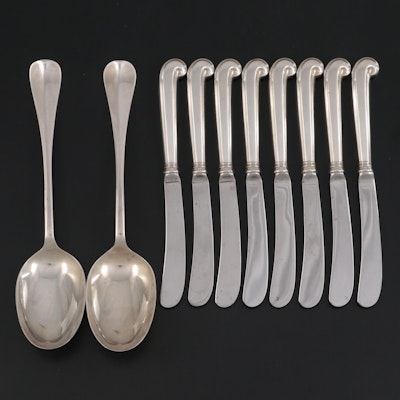 Kirk-Stieff "Williamsburg Queen Anne" Sterling Table Spoons and Butter Spreaders