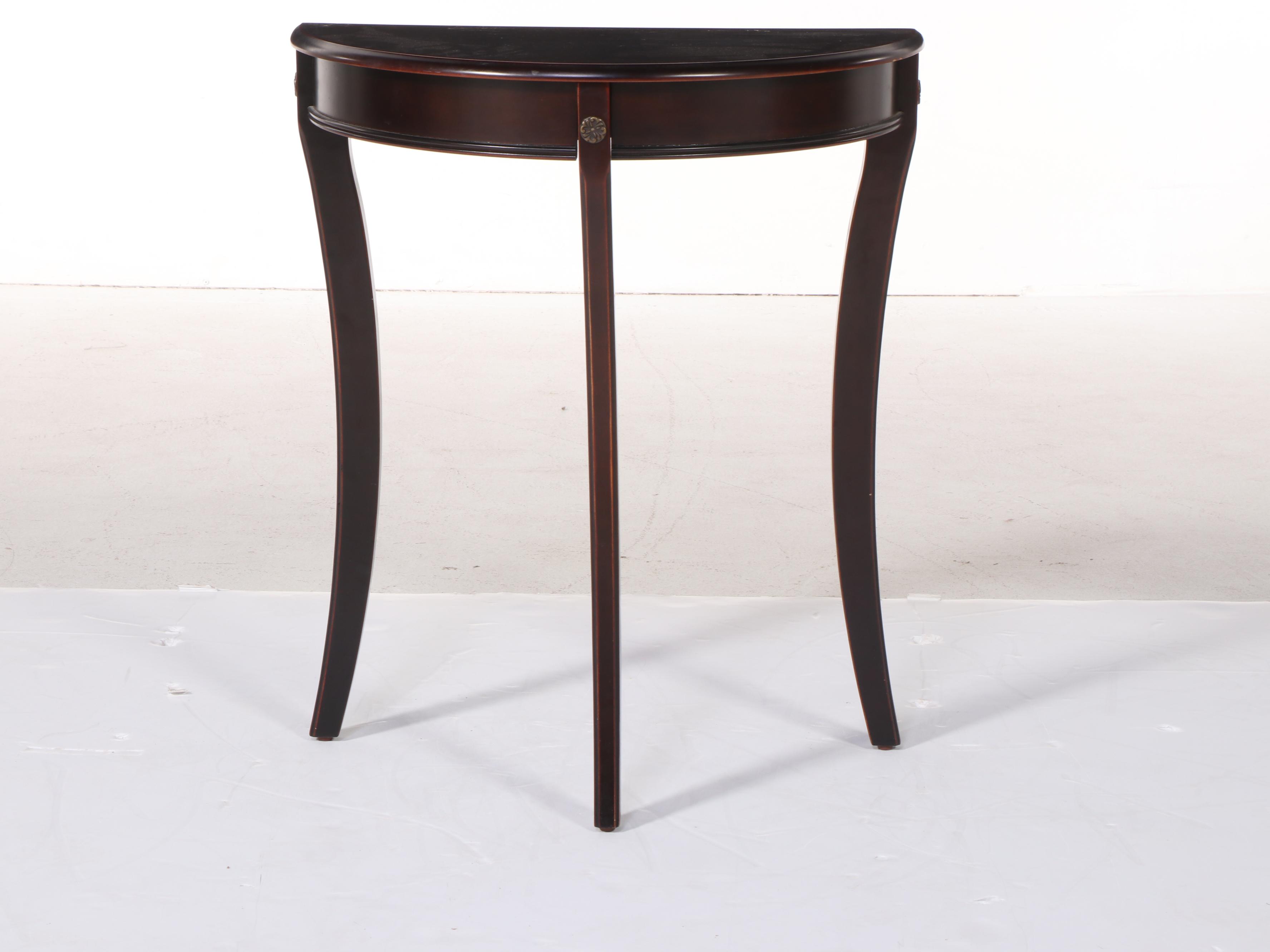 Bombay Outlet Classical Style Demilune Side Table EBTH