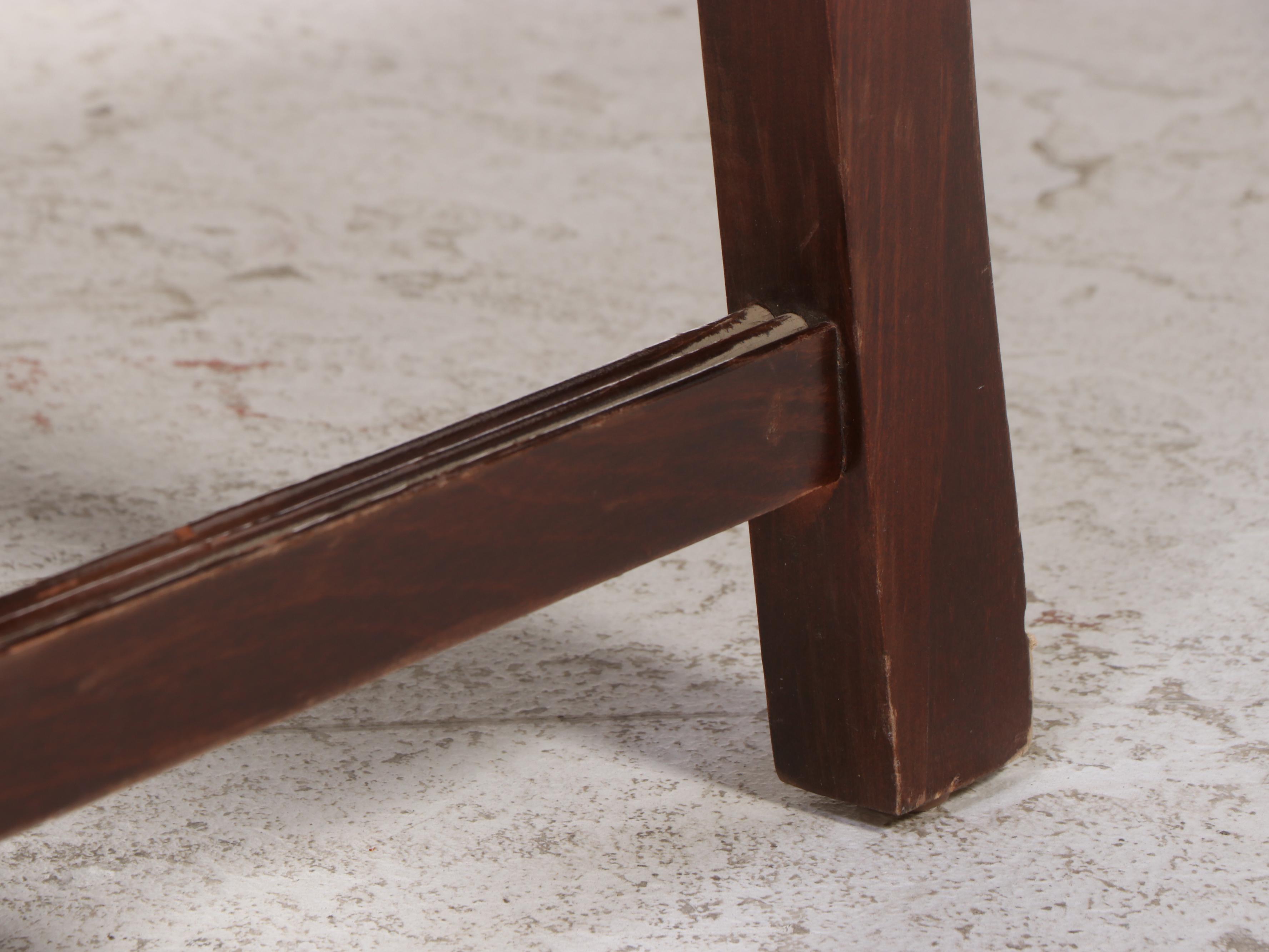 Fairfield Chair Co. Chippendale Style Cherrywood and PlaidUpholstered