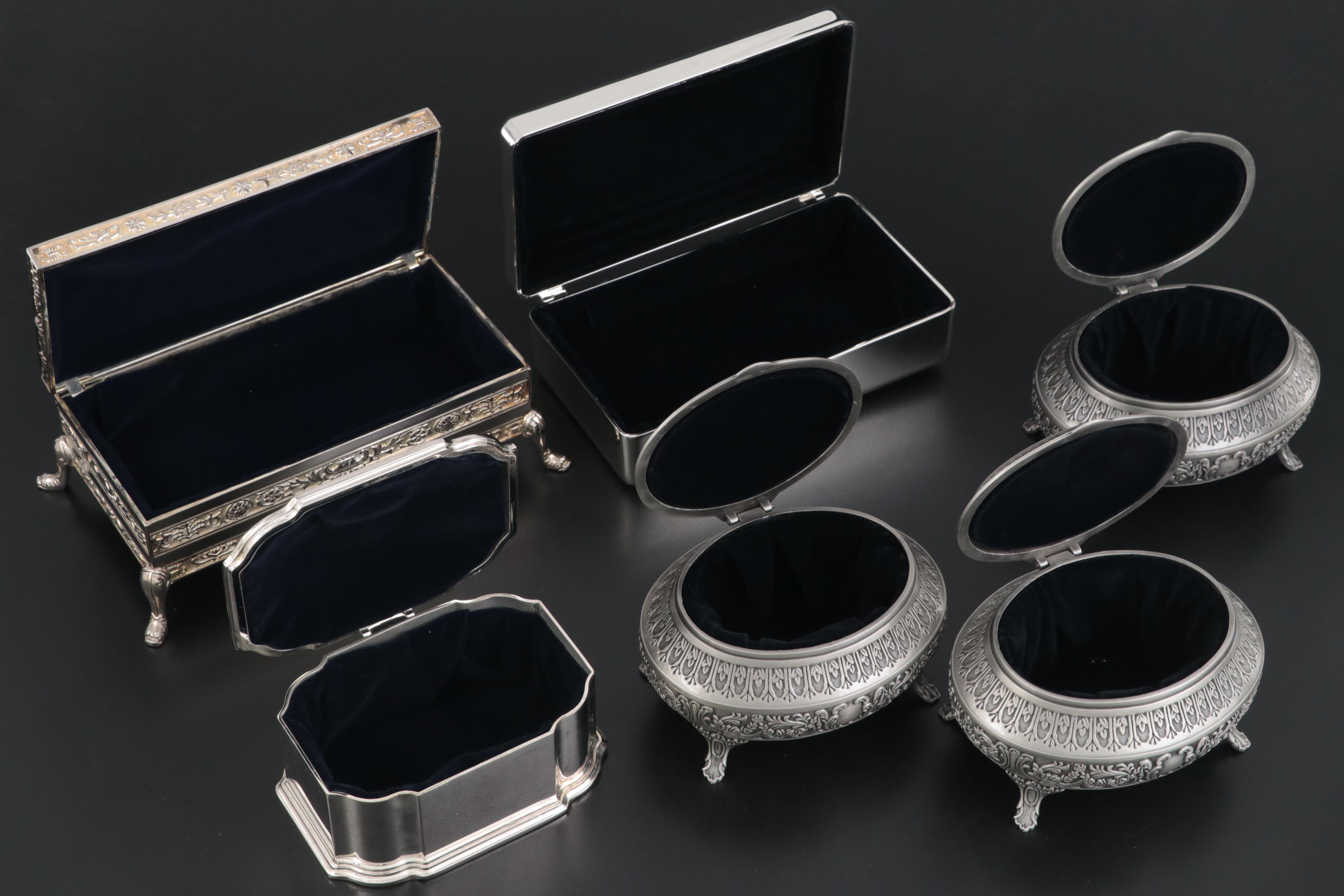 Velvet Lined Jewelry Boxes EBTH