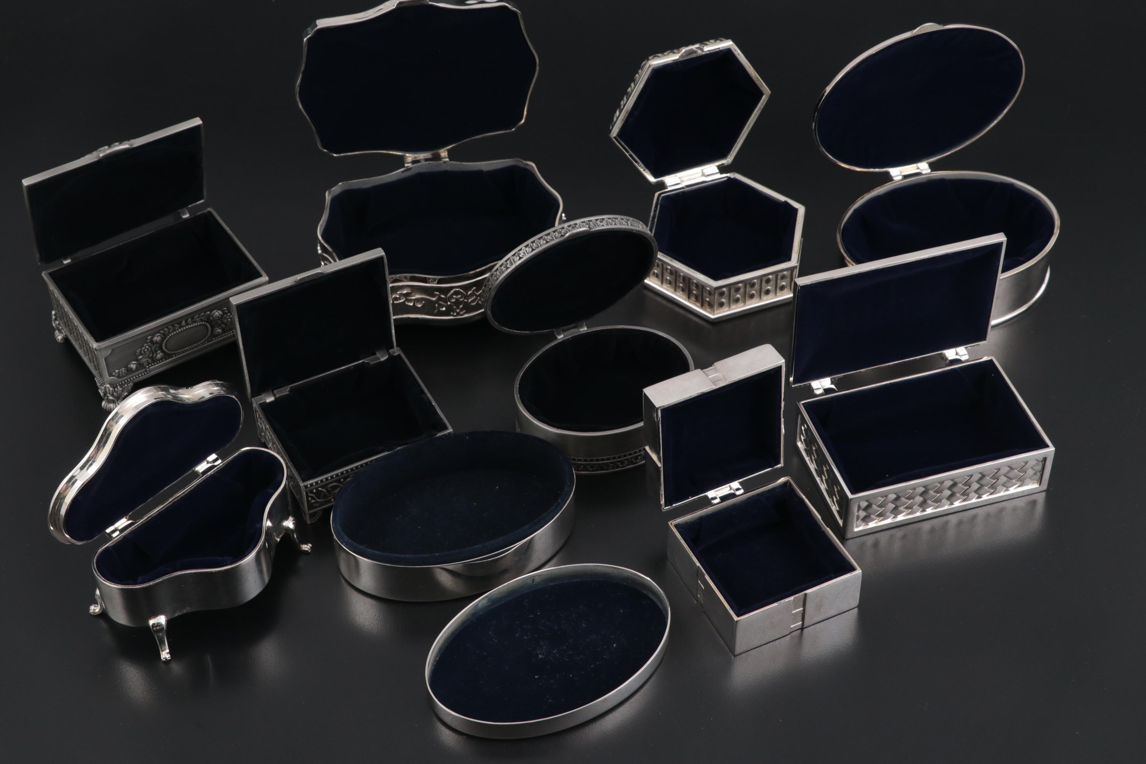 Velvet Lined Jewelry Boxes EBTH